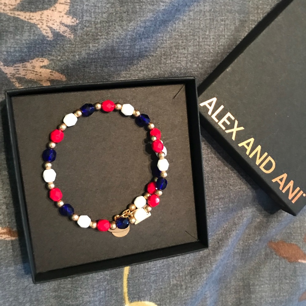 Two Alex and Ani Team USA bracelets. - Picture 2 of 4